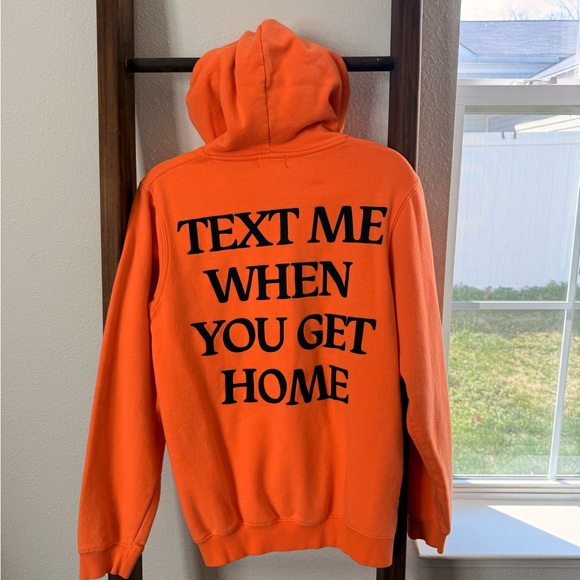 LONELY GHOST Orange Hoodie - Picture 2 of 2